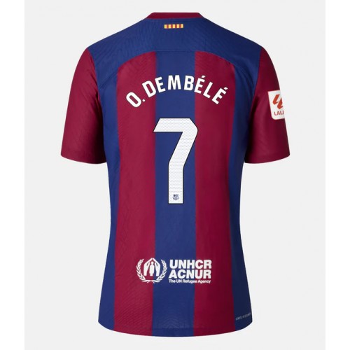 Barcelona Ousmane Dembele #7 Hjemmedrakt Kvinner 2023-24 Kortermet Barcelona Ousmane Dembele #7 Hjemmedrakt Kvinner 2023-24 Kortermet